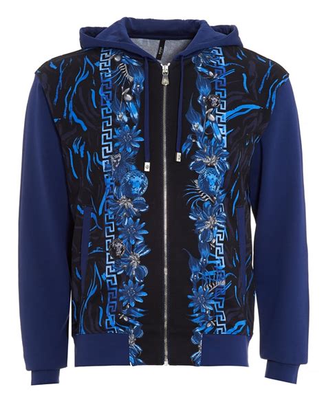 blue versace hoodie|versace hoodies for men.